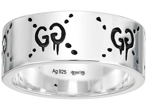 gucci 925 sterling silver ring|gucci ghost ring price.